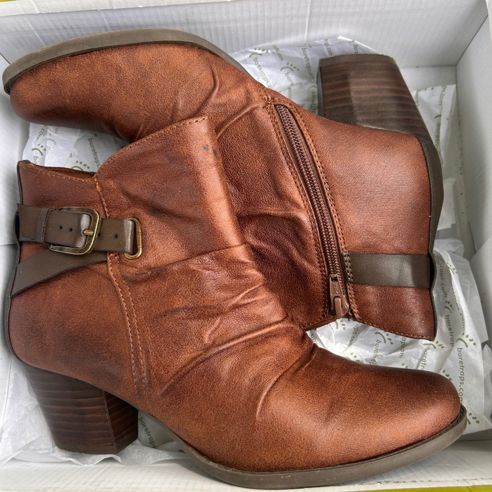 Baretraps Ankle Boot Rikita 8.5 Brown Boho Cottagecore‎ Fall Bootie